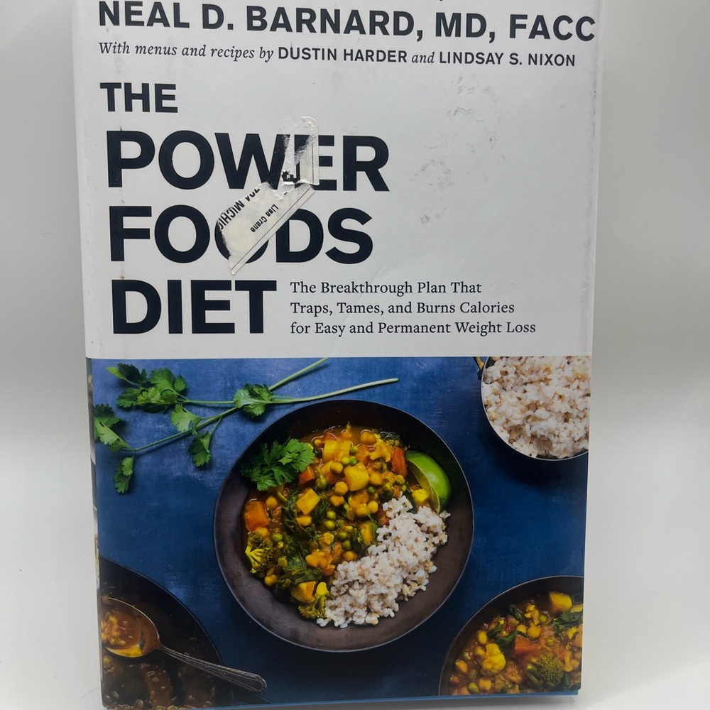 The Power Foods Diet Cookbook by Neal D. Barnard, MD - Blue Cover